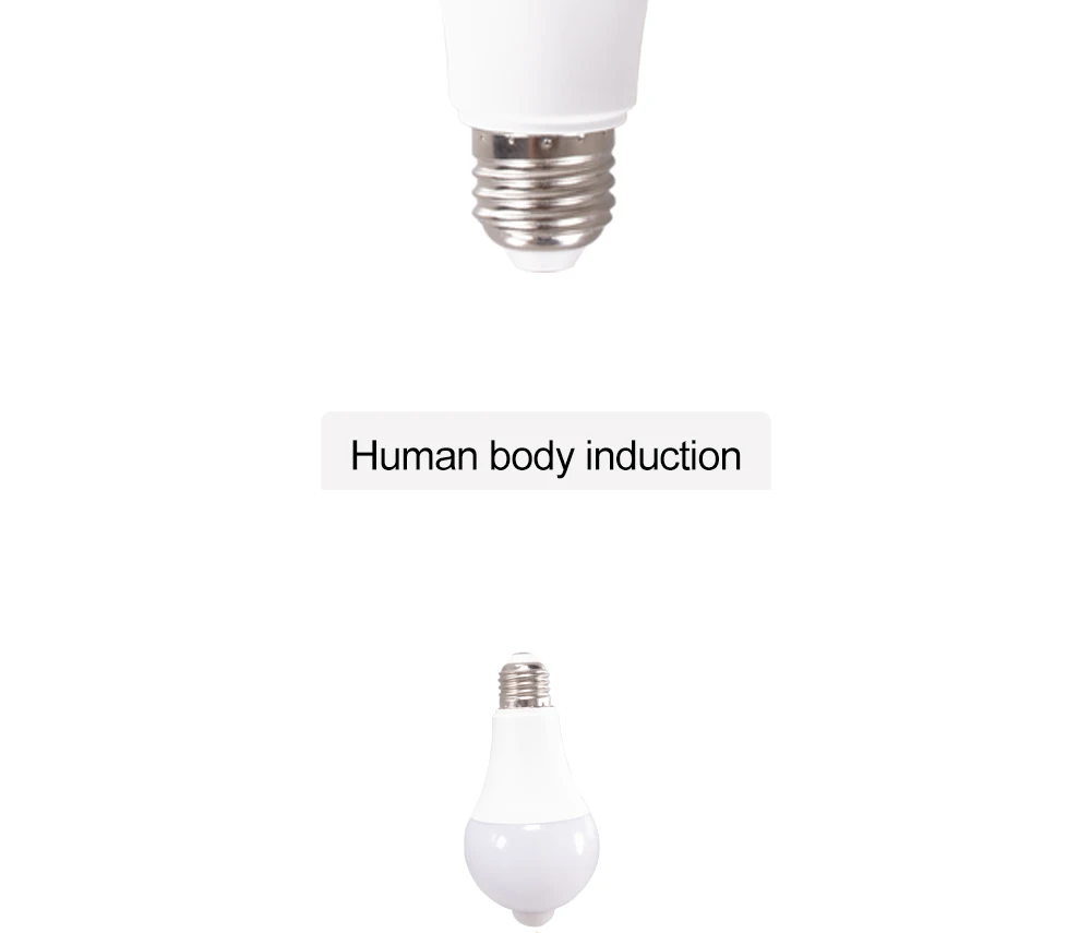 MunLii 220V E27 PIR Motion Sensor Lamp 12W 15W 18W LED Bulb with Motion Sensor Infrared Radiation Motion Detector Night Light