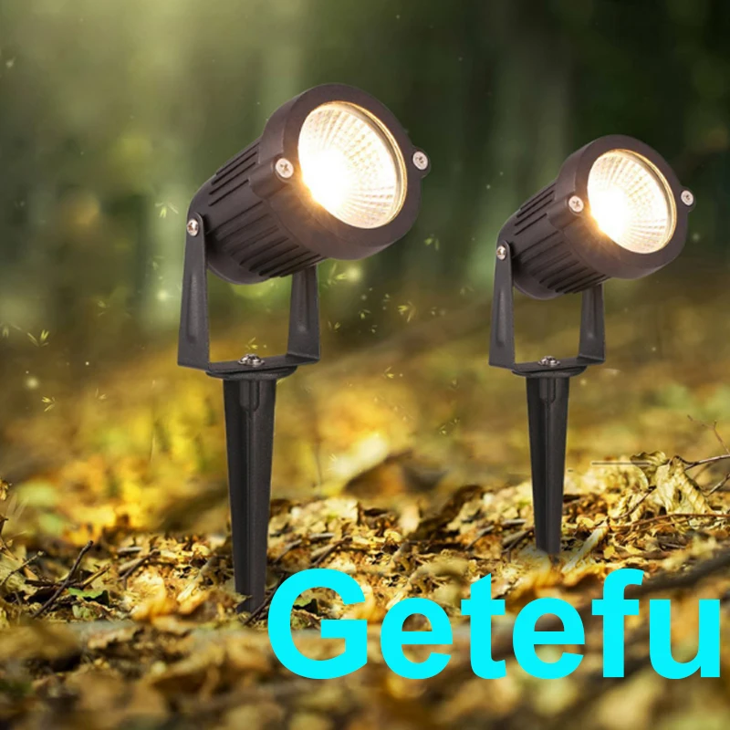LED COB Outdoor Garden Light LED Lawn Lamp Spike 18W 15W 10W 7W Waterproof Bulb AC220V 110V 12V Landscape IP65 Path Spotlight