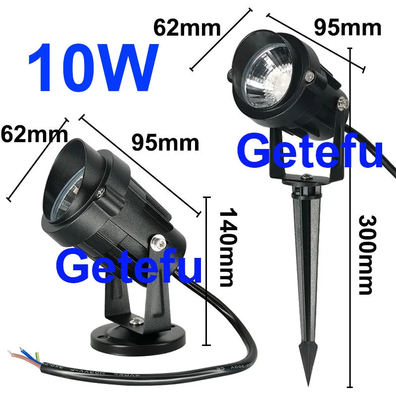 LED COB Outdoor Garden Light LED Lawn Lamp Spike 18W 15W 10W 7W Waterproof Bulb AC220V 110V 12V Landscape IP65 Path Spotlight