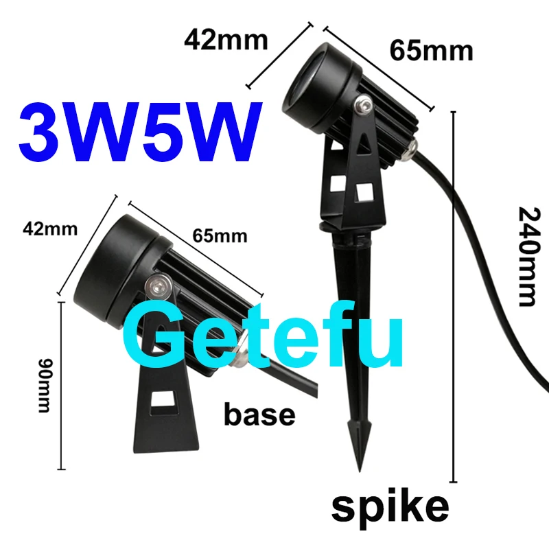 LED COB Outdoor Garden Light LED Lawn Lamp Spike 18W 15W 10W 7W Waterproof Bulb AC220V 110V 12V Landscape IP65 Path Spotlight