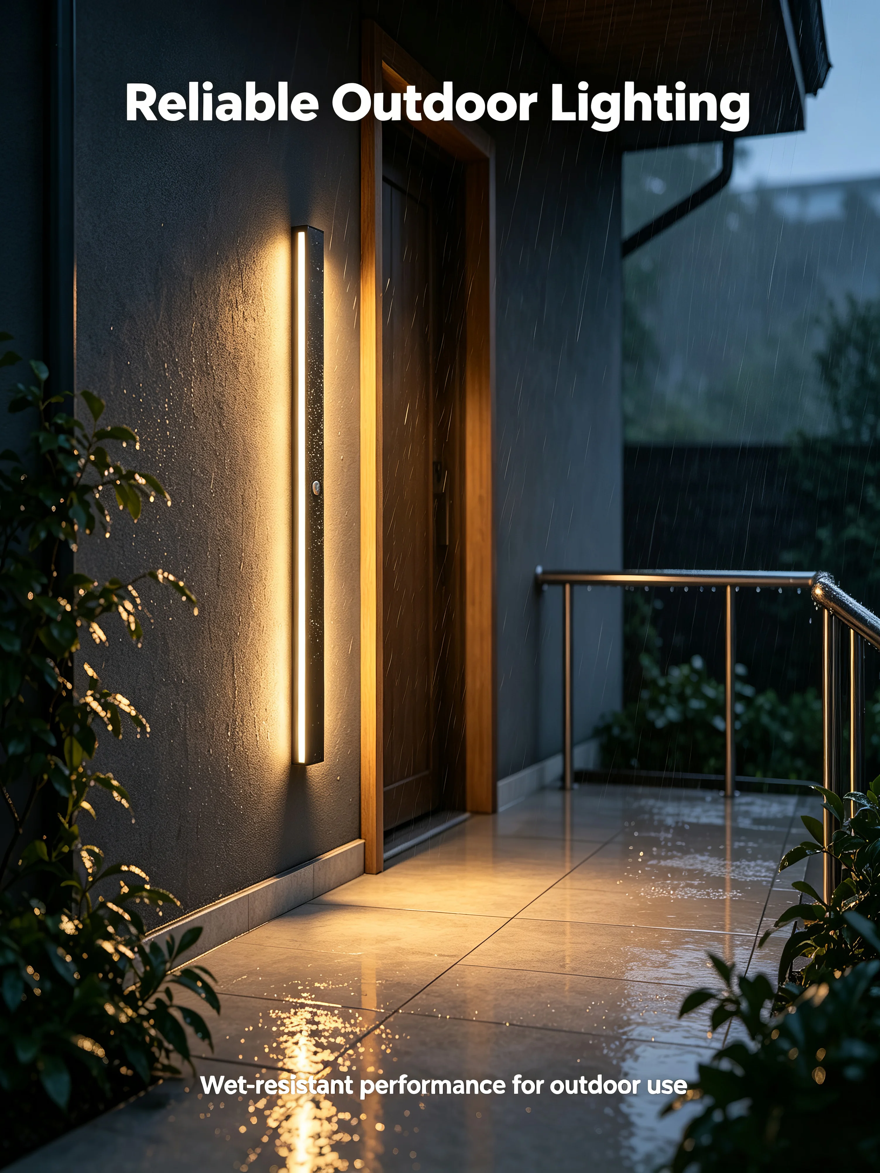2/1PCS Motion Sensing LED Waterproof IP65 Outdoor Long Wall Lamp Villa Wall Light Garden Porch Sconce Light 110V 220V 55-200CM