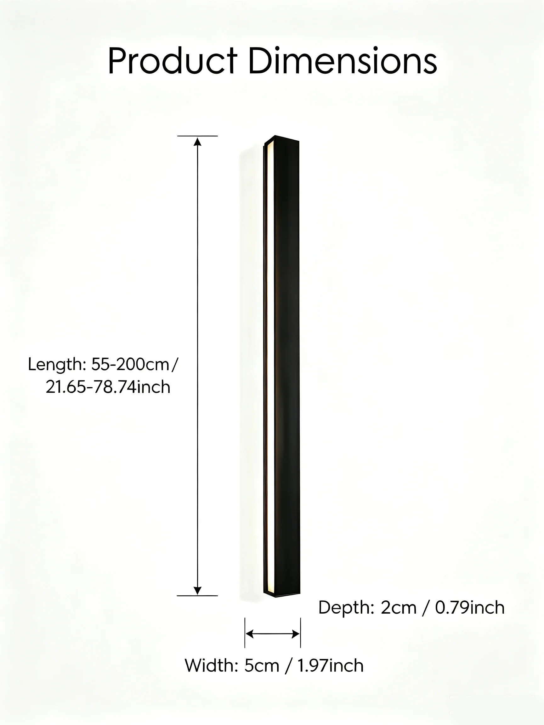 2/1PCS Motion Sensing LED Waterproof IP65 Outdoor Long Wall Lamp Villa Wall Light Garden Porch Sconce Light 110V 220V 55-200CM