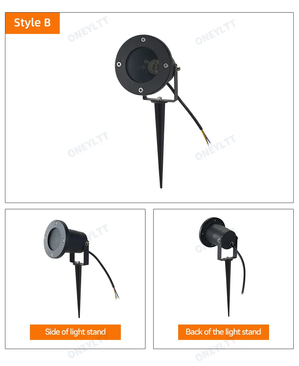 Free Shipping GU10 MR16 Garden Lawn Light Landscape Lamp Spike Waterproof Path Bulb Spot