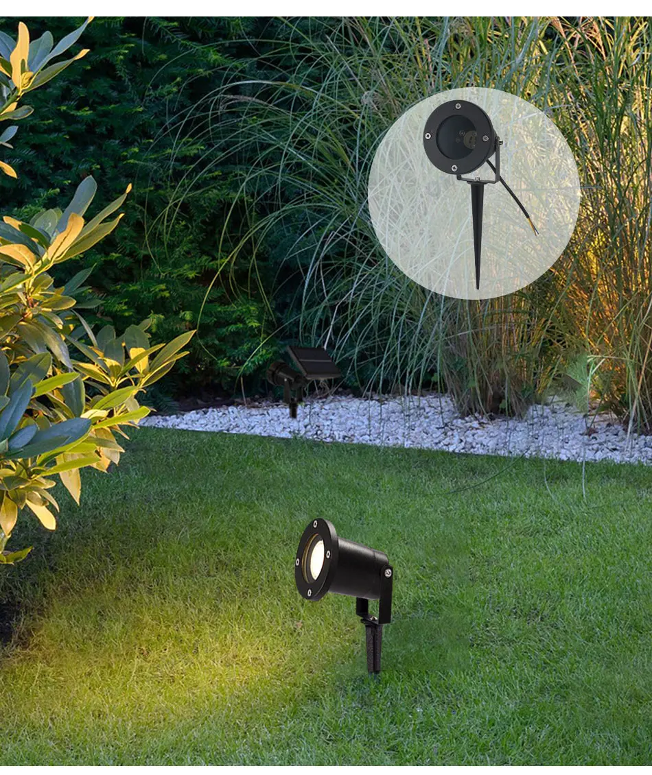 Free Shipping GU10 MR16 Garden Lawn Light Landscape Lamp Spike Waterproof Path Bulb Spot