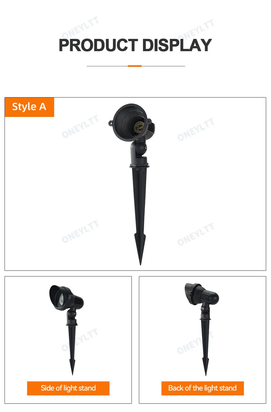 Free Shipping GU10 MR16 Garden Lawn Light Landscape Lamp Spike Waterproof Path Bulb Spot