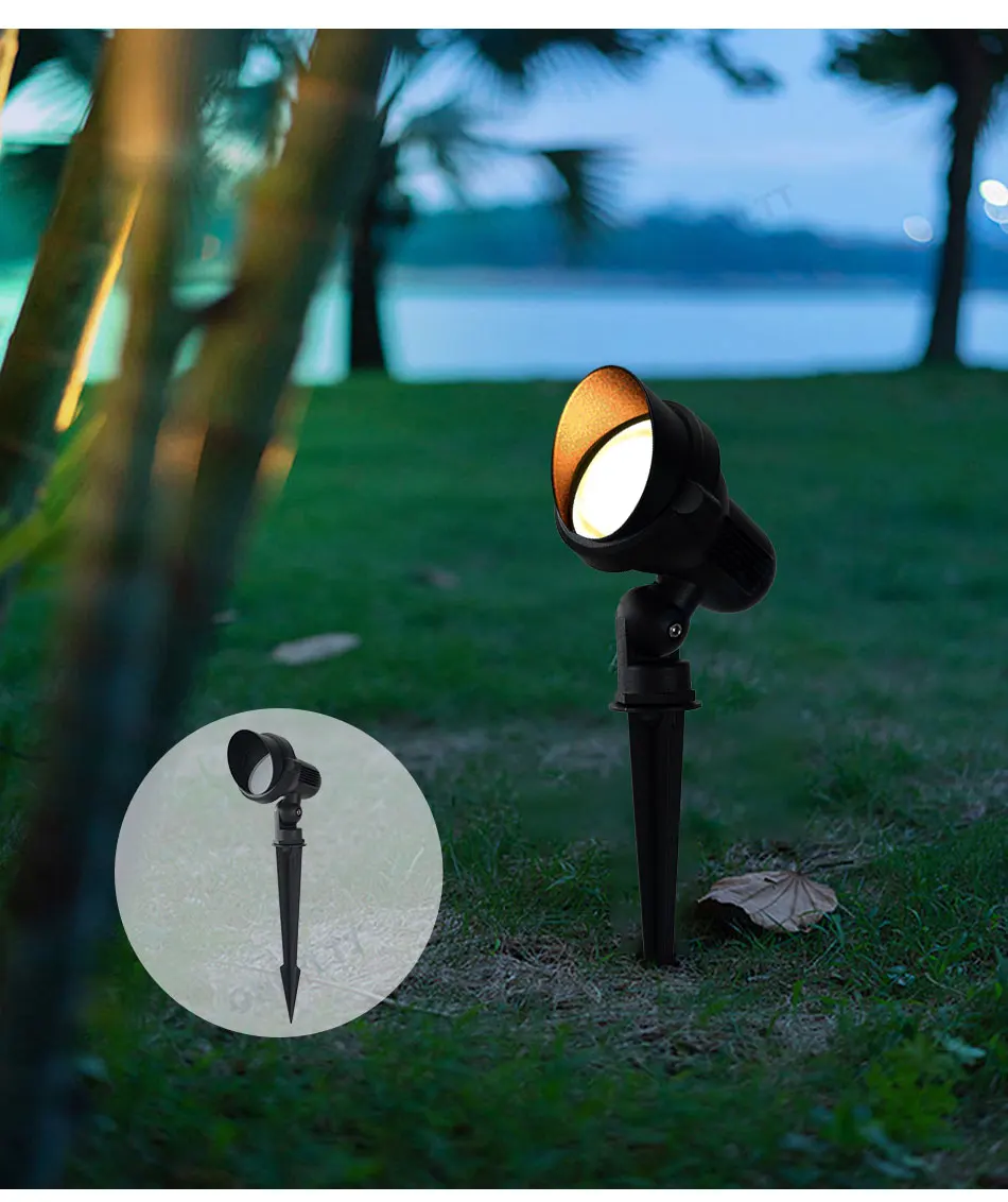 Free Shipping GU10 MR16 Garden Lawn Light Landscape Lamp Spike Waterproof Path Bulb Spot