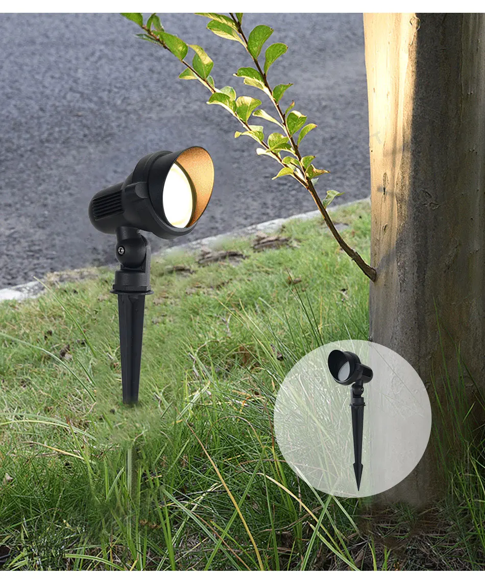 Free Shipping GU10 MR16 Garden Lawn Light Landscape Lamp Spike Waterproof Path Bulb Spot