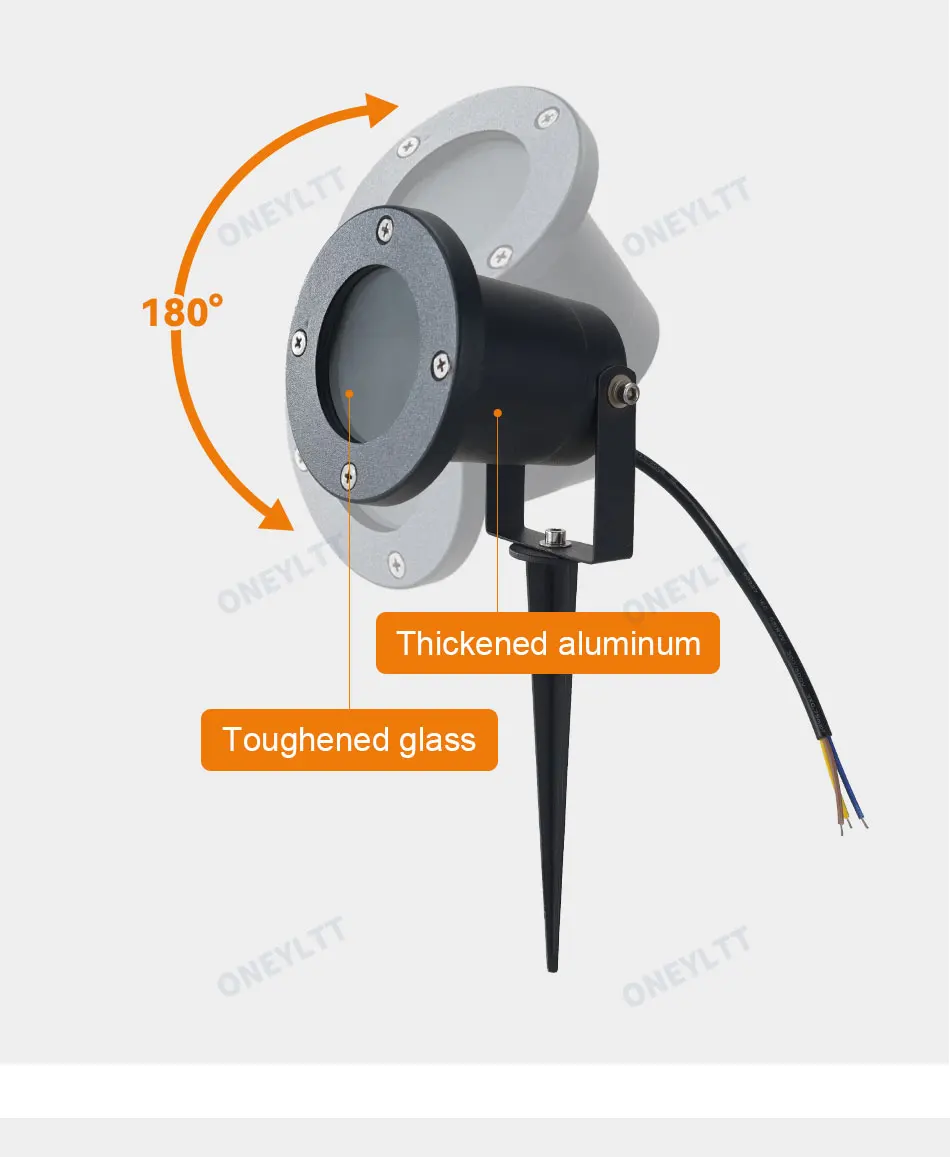 Free Shipping GU10 MR16 Garden Lawn Light Landscape Lamp Spike Waterproof Path Bulb Spot