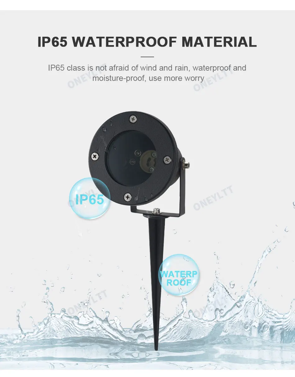 Free Shipping GU10 MR16 Garden Lawn Light Landscape Lamp Spike Waterproof Path Bulb Spot