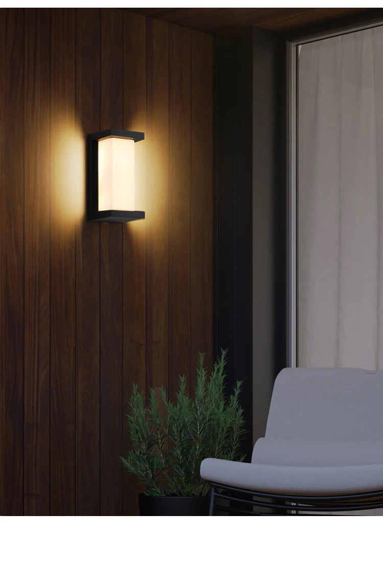 Led Outdoor Wall Light Waterproof IP65 Motion Sensor Led Outdoor Lighting Porch Lights Balcony Garden Lights Outdoor Wall Lamp