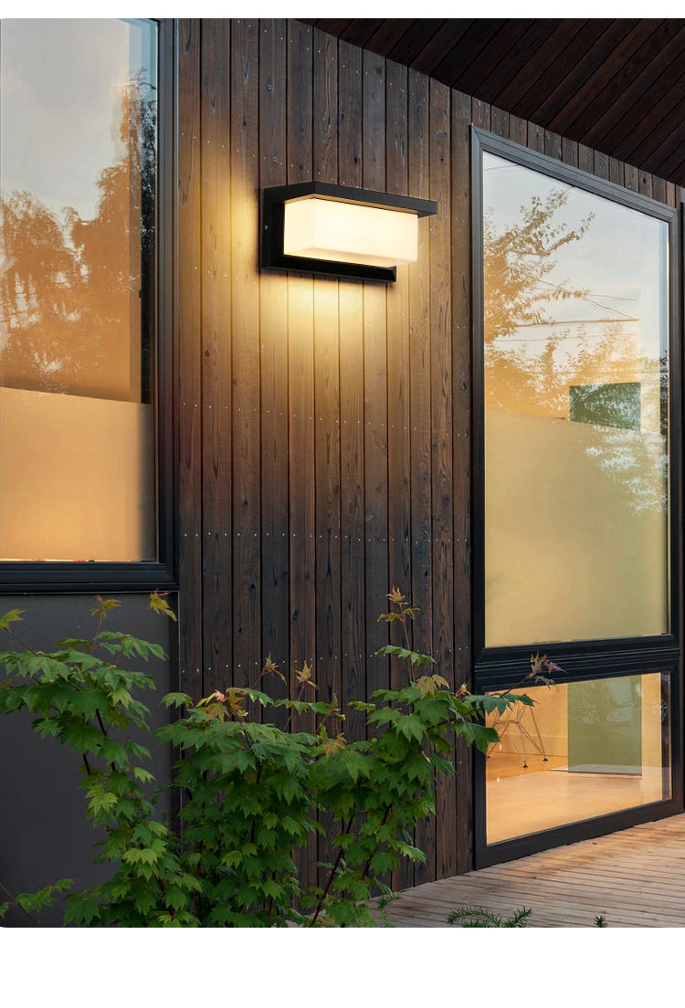 Led Outdoor Wall Light Waterproof IP65 Motion Sensor Led Outdoor Lighting Porch Lights Balcony Garden Lights Outdoor Wall Lamp