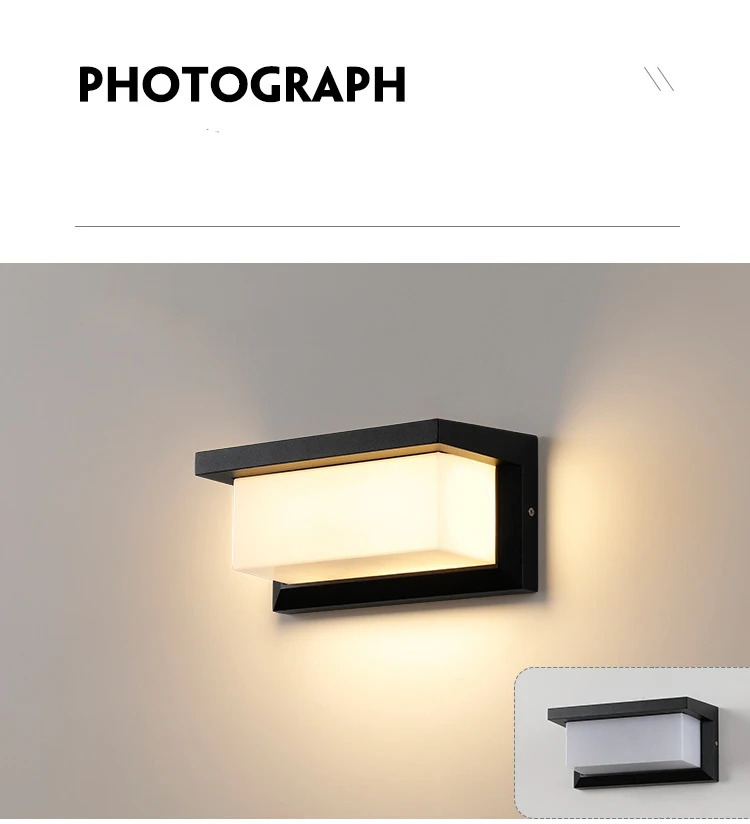 Led Outdoor Wall Light Waterproof IP65 Motion Sensor Led Outdoor Lighting Porch Lights Balcony Garden Lights Outdoor Wall Lamp
