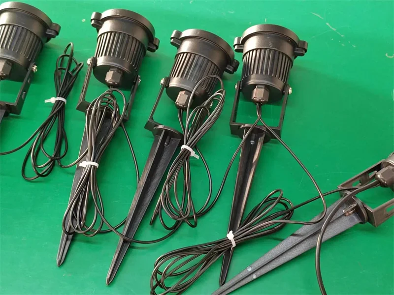10-Pack Cable-Free LED Garden Decorative Lights 50W Safe Voltage 220V/110V/12V Waterproof Warm White Spot Lights for Lawn Lighti