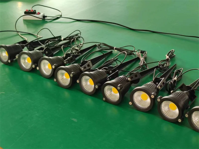 10-Pack Cable-Free LED Garden Decorative Lights 50W Safe Voltage 220V/110V/12V Waterproof Warm White Spot Lights for Lawn Lighti