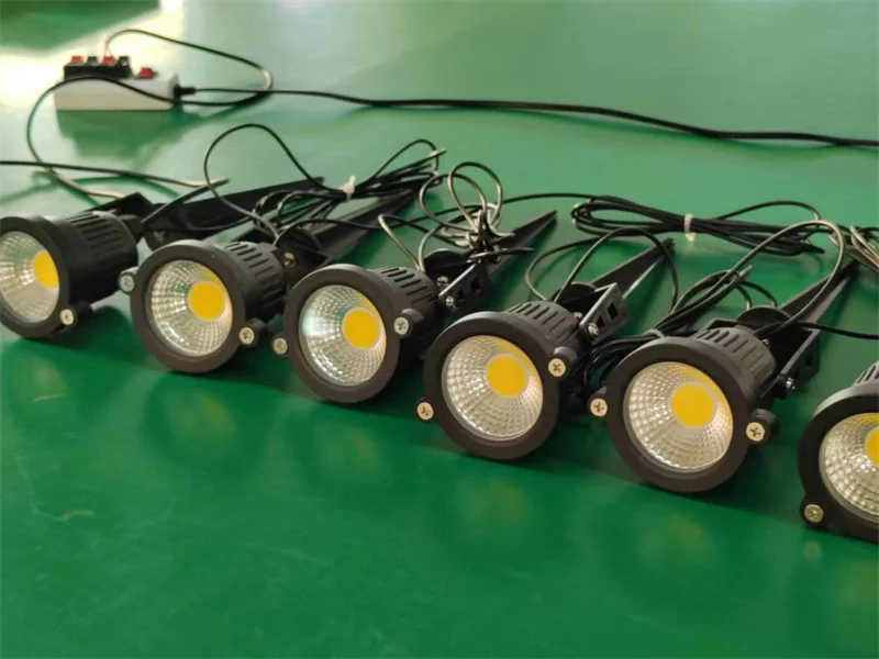 10-Pack Cable-Free LED Garden Decorative Lights 50W Safe Voltage 220V/110V/12V Waterproof Warm White Spot Lights for Lawn Lighti