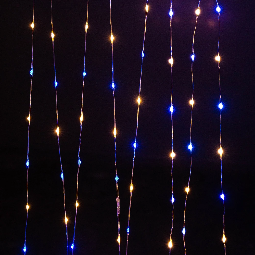 120M 1200LEDs Silver Wire Fairy string Lights Wateproof Plug In for Tree Outdoor Christmas Holiday wedding Garden Decoration