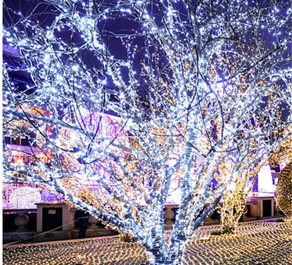 Christmas Lights 5M 10M 20M 30M 50M 100M Led String Fairy Light 8 Modes Christmas Lights For Patio Wedding Party Holiday Lights