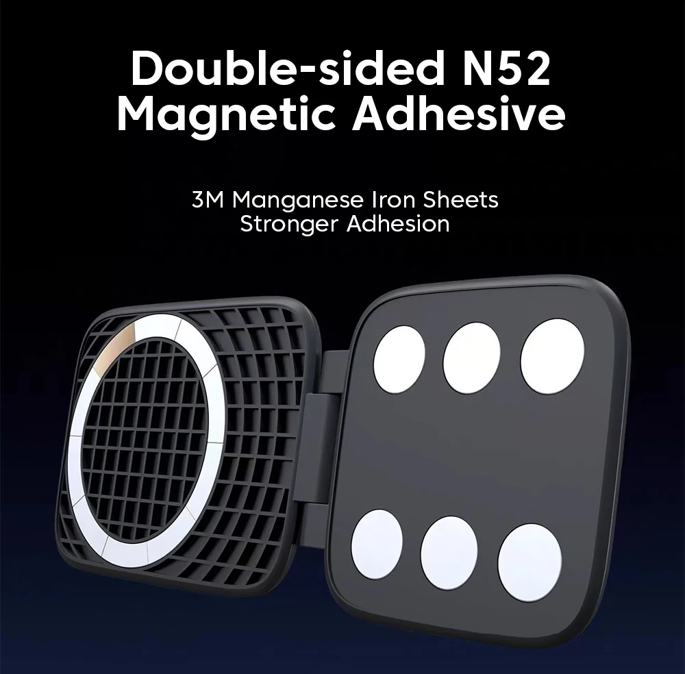 Ultrathin Car Magnetic Mobile Phone Holder Adjustable Foldable Anti-shake Vehicle Navigation Phone Universal Stand Accessories