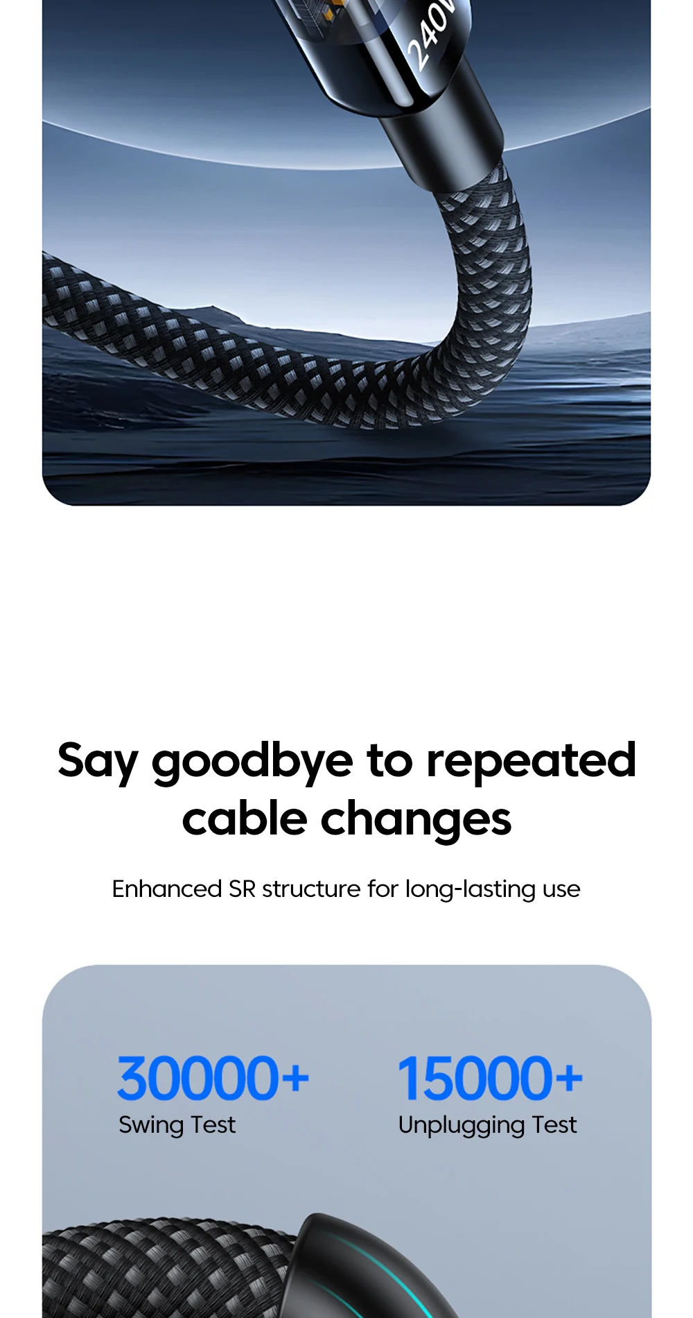 NNBILI 240W Nylon USB A to Type C Super Fast Charging Cable For Samsung S26 Huawei USB C to Type C For iPhone 17 16 Charger Cord