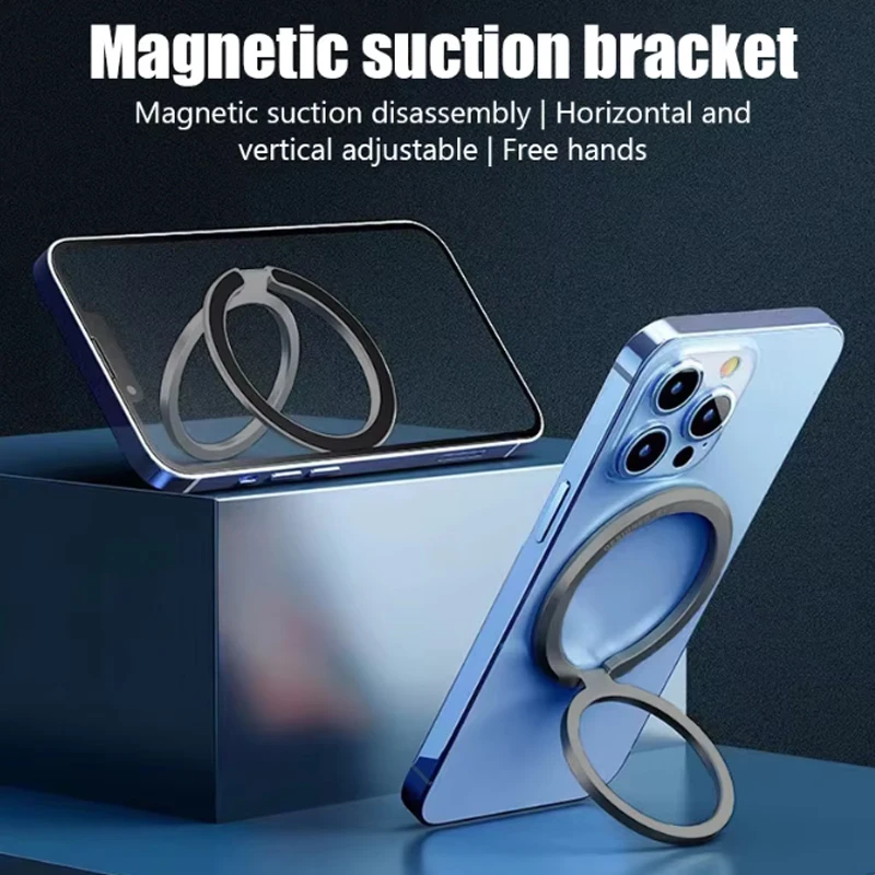 2025New Magnetic Phone Ring Holder for MagSafe Accessories Adjustable Finger Ring Support Bracket For Magnet Case for IPhone