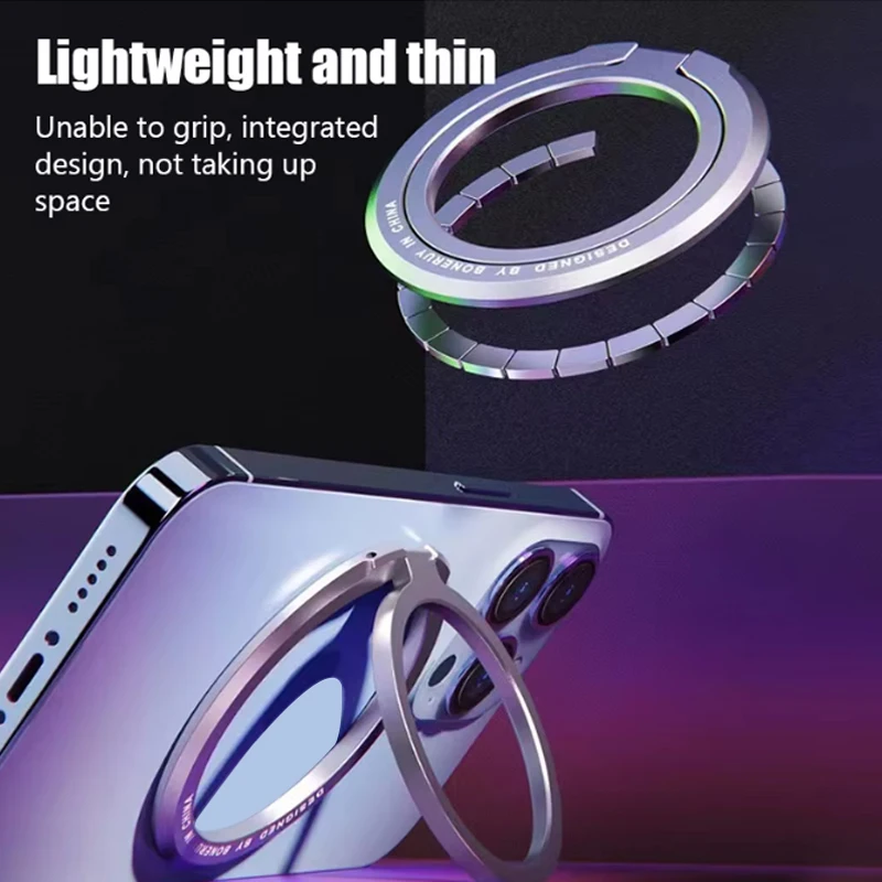 2025New Magnetic Phone Ring Holder for MagSafe Accessories Adjustable Finger Ring Support Bracket For Magnet Case for IPhone