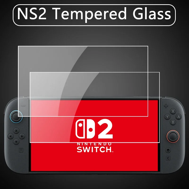 NS2 HD Screen Protector Tempered Glass for Switch 2 Transparent HD Anti Scratch Tempered Glass Screen Protector Switch 2