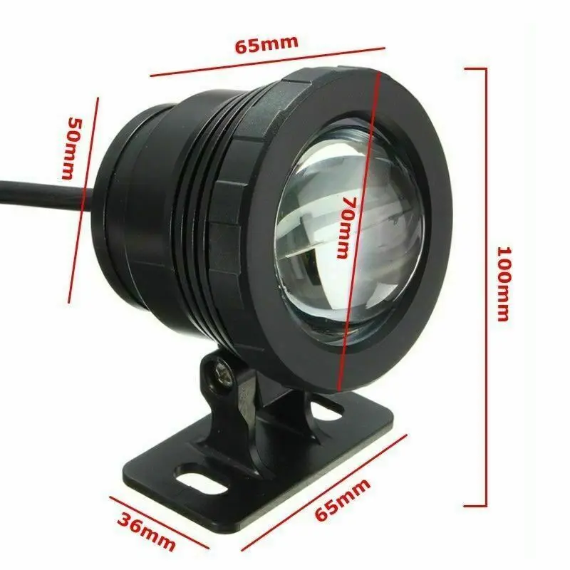 Waterproof RGB LED Spotlight 10W 15W Underwater LED Floodlight for Fountain Pool Aquarium 85-265V EU/US Plug Outdoor Garden Lamp