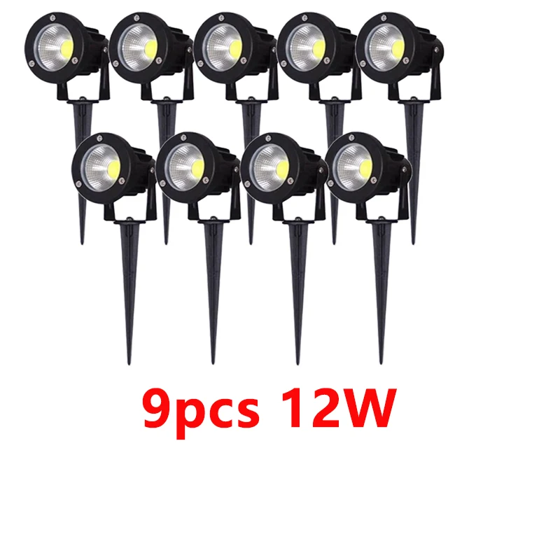 Garden Decorations Light LED IP65 Waterproof Lawn Lamp 220V 110V 12V 24V Warm White Green 5W 10W 15W 20W Landscape Spike Spotlig