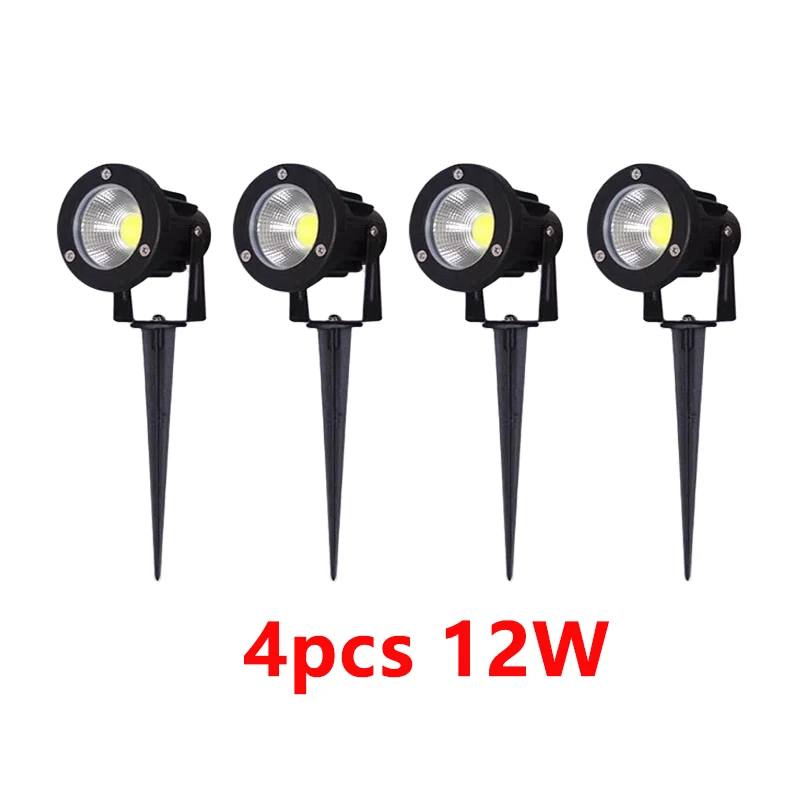 Garden Decorations Light LED IP65 Waterproof Lawn Lamp 220V 110V 12V 24V Warm White Green 5W 10W 15W 20W Landscape Spike Spotlig