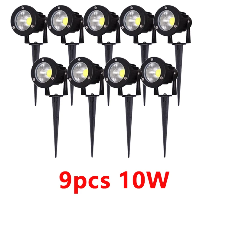Garden Decorations Light LED IP65 Waterproof Lawn Lamp 220V 110V 12V 24V Warm White Green 5W 10W 15W 20W Landscape Spike Spotlig