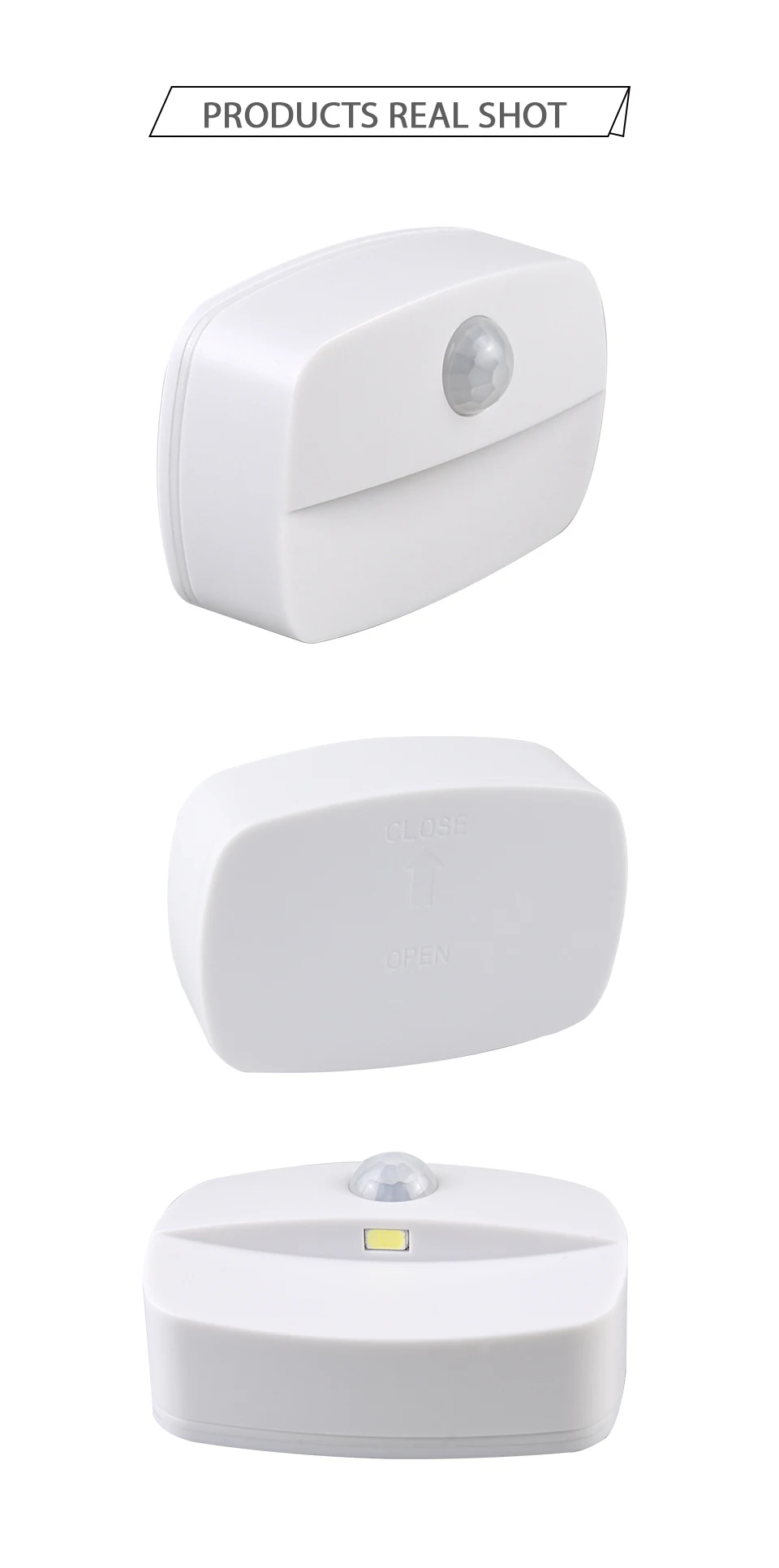 Motion Sensor Light Indoor LED Night Light Stick on Nightlight Battery Operated Lights for Hallway Stair Bathroom Closet Bedroom