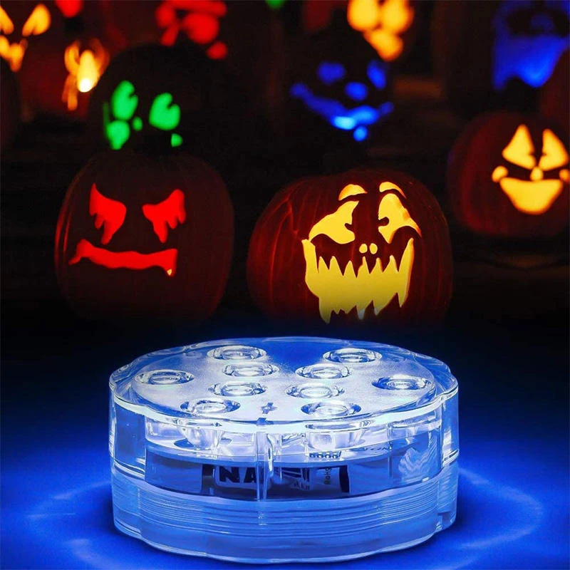 Multi Color Submersible LED Light Pool Lights IP68 Waterproof Underwater Night Lamp Vase Bowl Party Wedding Christmas Decoration