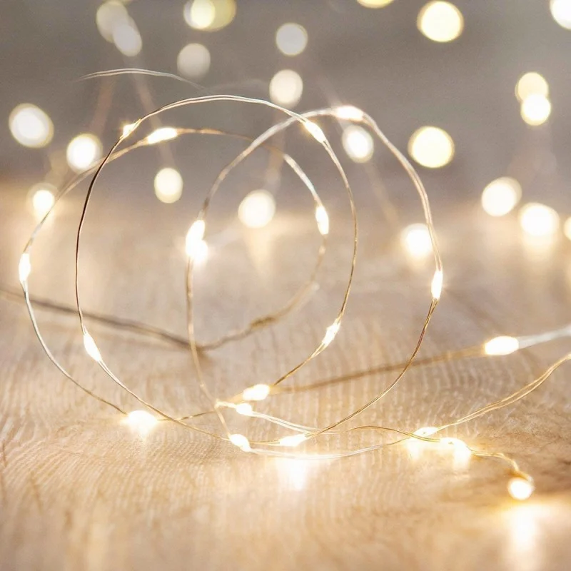 1/2/3/5/10/20M USB LED String Lights Copper Silver Wire Garland Light 5V Fairy Lights Party Decoration For Christmas Wedding