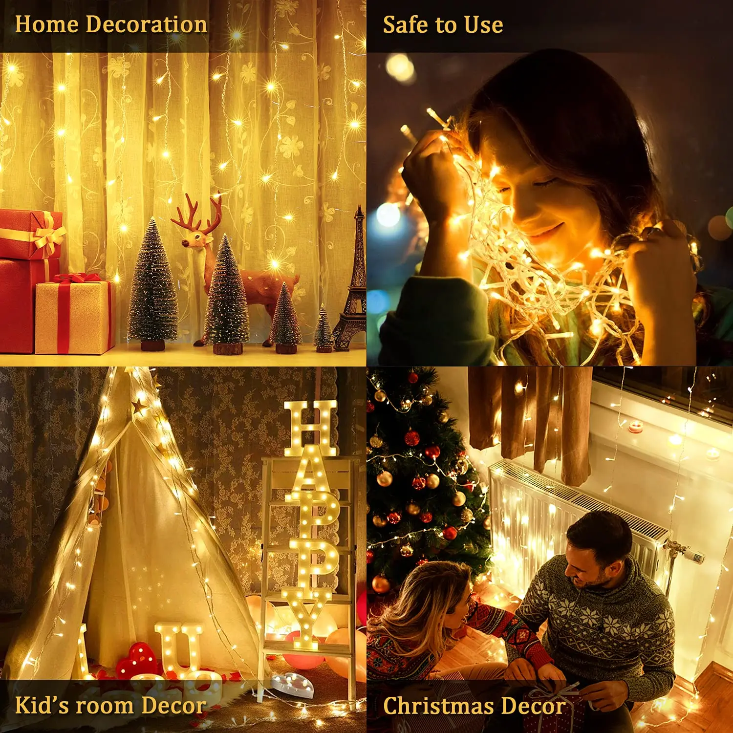1/3/4/10M LED Fairy Garland Light Battery Powered Outdoor Waterproof Lights String For Bedroom Wedding Party Garden Decoration