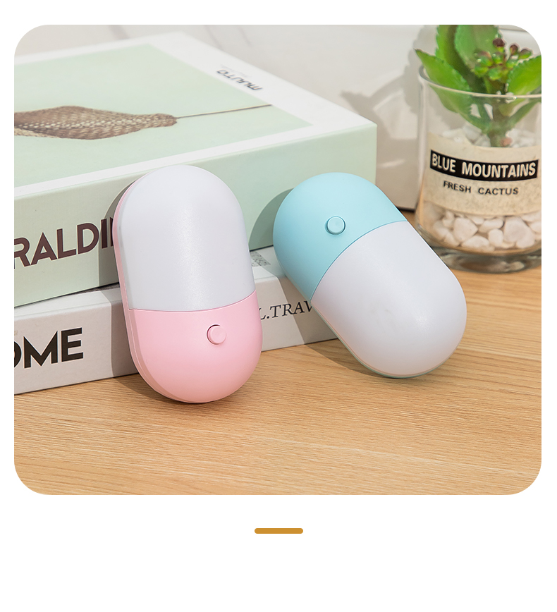 HHLZYH 3W Energy Saving Night Light Plug-in LED Feeding Socket Lamp Indoor Lighting Bedroom Night Bedside Lamp US/EU Two-color