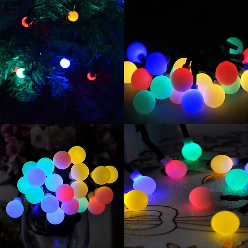 100LED Solar String Flowers Fairy Lights 10m 20m Waterproof Outdoor Solar String Lights Decorated Garden Christmas Holiday Light