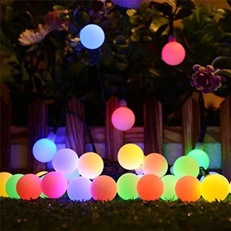 100LED Solar String Flowers Fairy Lights 10m 20m Waterproof Outdoor Solar String Lights Decorated Garden Christmas Holiday Light