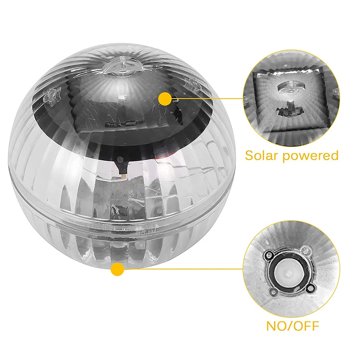 Led Solar Floating Lamp Swimming Pool Ball Solar Panel Powered Pond Drift Waterproof Glow Show Disco Color Changing Lamp Light