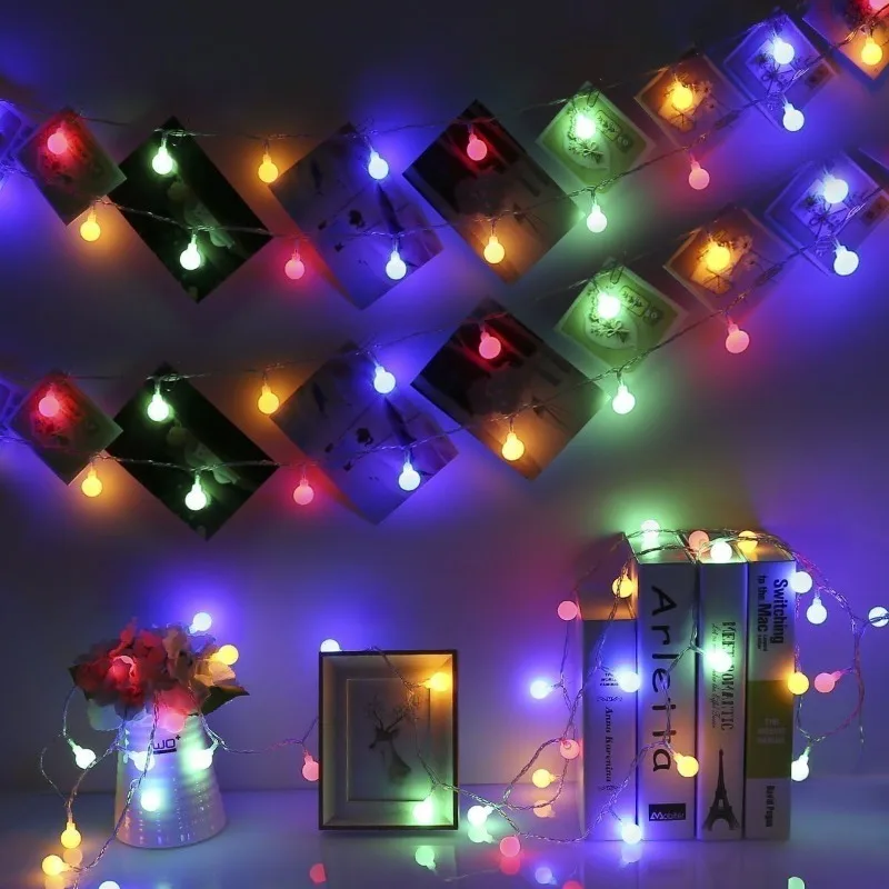 Globe String Lights USB/Battery Power String Lights Waterproof Outdoor Lamp for Wedding Garden Christmas Camping Party Decor