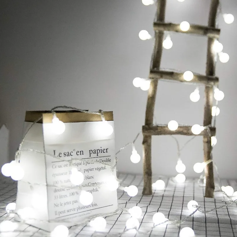 Globe String Lights USB/Battery Power String Lights Waterproof Outdoor Lamp for Wedding Garden Christmas Camping Party Decor