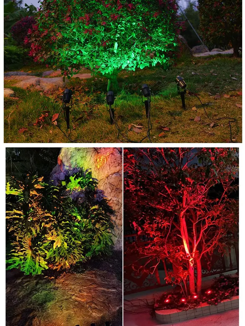 LED Garden Lights Outdoor Waterprof Lawn Lamp 220V110V12V 5W10W15W20W Landscape Spike Bulb IP65 Led Light Garden Path Spotlights