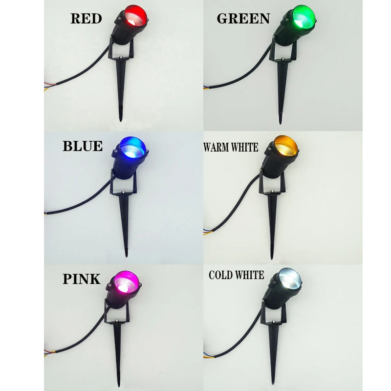 LED Garden Lights Outdoor Waterprof Lawn Lamp 220V110V12V 5W10W15W20W Landscape Spike Bulb IP65 Led Light Garden Path Spotlights
