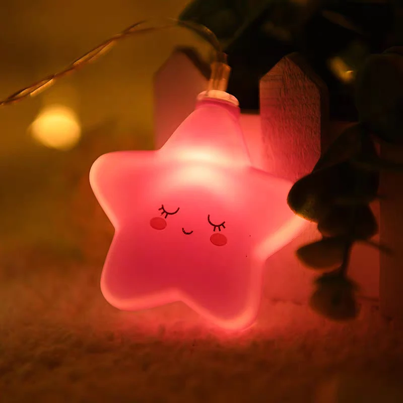 LED Lights String Star Garland Lamp USB/Battery Powered For Living Room Outdoor Garden Camping Wedding Christmas Party Decor