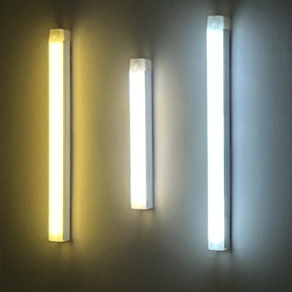 AITHEA Motion Sensor LED Night Light USB Rechargeable Bedside Lamp Wireless Portable Cabinet Tube Light for Wardrobe Staircase