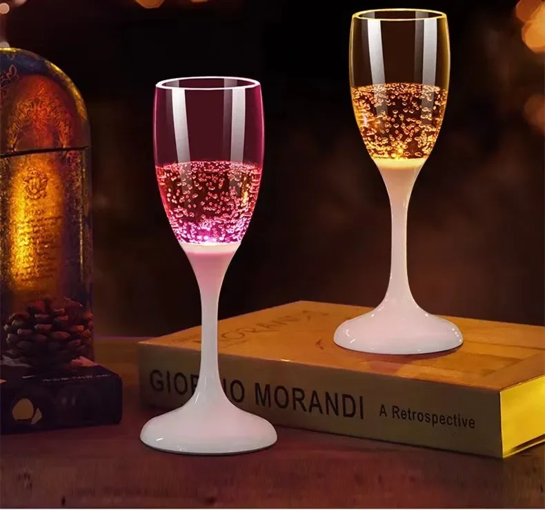 6 Color LED Automatic Flashing Cups Multi-color Light Up Mugs Wine Beer Mugs Whisky Drink Cups for Party Kitchen Christmas Decor