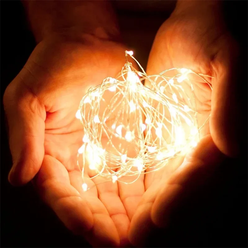 20m USB LED String Lights Fairy String Lights Warm White LED String Lights for Christmas Wedding Party Home Holiday Decoration