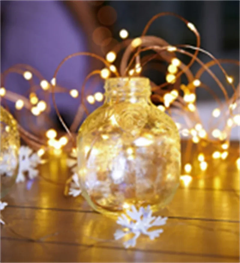 20m USB LED String Lights Fairy String Lights Warm White LED String Lights for Christmas Wedding Party Home Holiday Decoration
