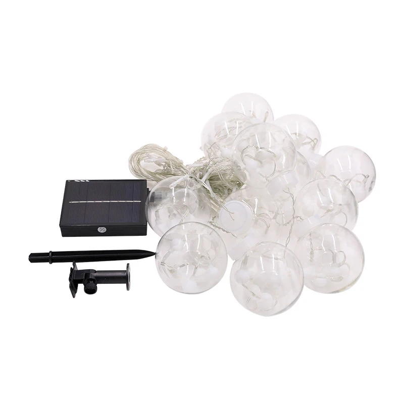 LED Solar Light Outdoor Waterproof Fairy Garland Votive Bottle Curtain String Light Christmas Party Lamp for Garden Decoration