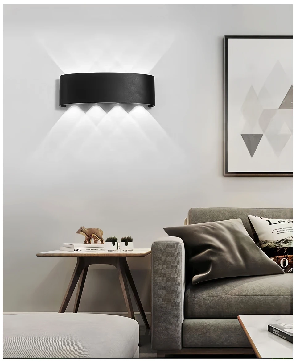 LED Wall Lamp 4/6/8/10 Outdoor Wall Lamps Up And Down Towards Lighting For Indoor Room Decoration Garden Lighting Street Lights