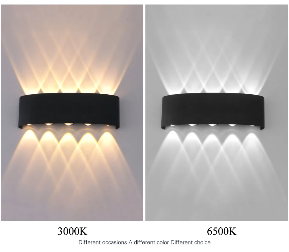LED Wall Lamp 4/6/8/10 Outdoor Wall Lamps Up And Down Towards Lighting For Indoor Room Decoration Garden Lighting Street Lights